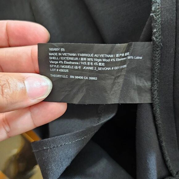 Theory Women's mini Pencil Skirt Virgin Wool size 0 - Picture 7 of 7